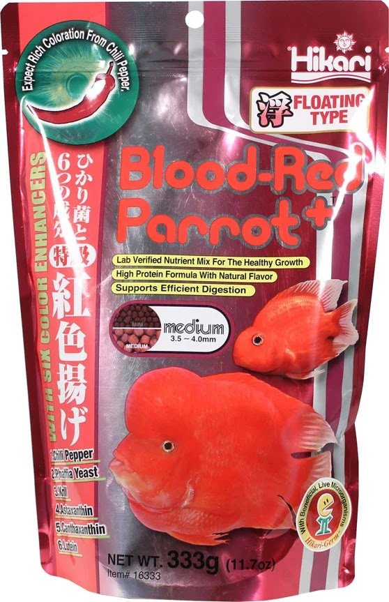 Hikari Blood-Red Parrot+ Floating Pellets