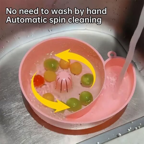 Rotating Snail Fruit & Veggie Washer