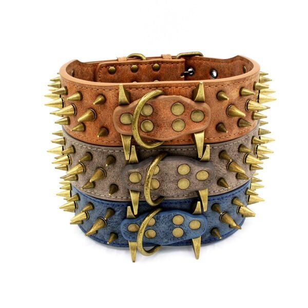 10898280172_793292559.jpg Spike Rivet Dog Collar