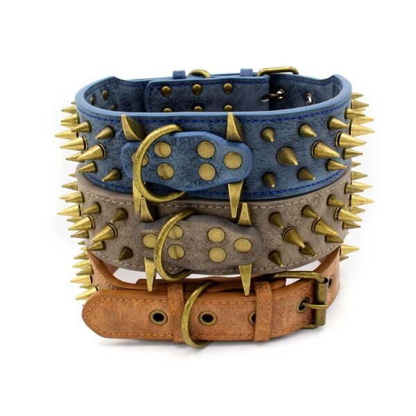 12538286028_793292559.jpg Spike Rivet Dog Collar