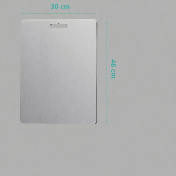 1765714342.png Double-Sided Stainless Steel Cutting Board