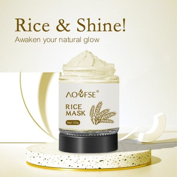 Vegan Organic Rice Face Mask