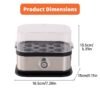 200W Smart Stainless Steel Egg Cooker
