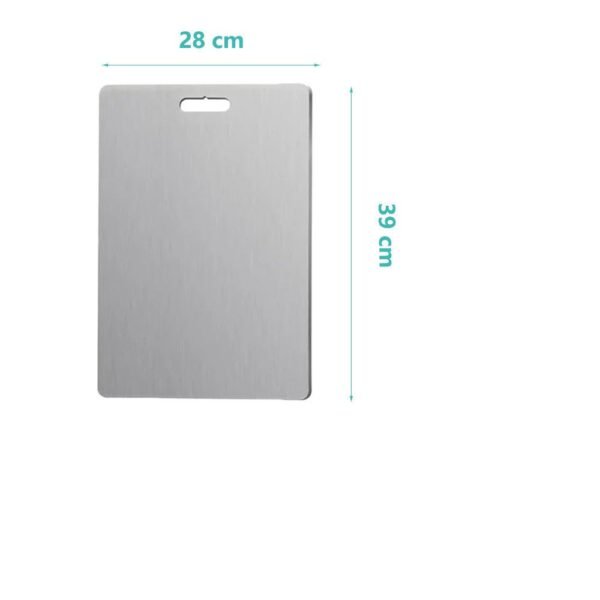 7AC98B70B4ABCED9FA49628CC1D277B0.jpg Double-Sided Stainless Steel Cutting Board