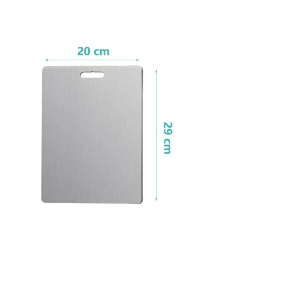 FABFC9D30C00D027570546BA1BEDB21F.jpg Double-Sided Stainless Steel Cutting Board