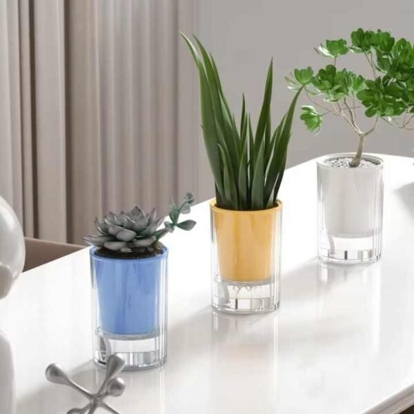 5-Pack Modern Self-Watering Planters