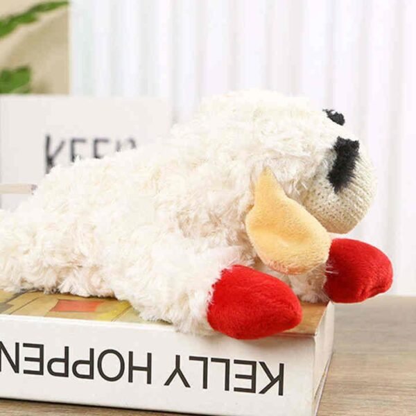 Plush Lamb Squeaky Dog Toy